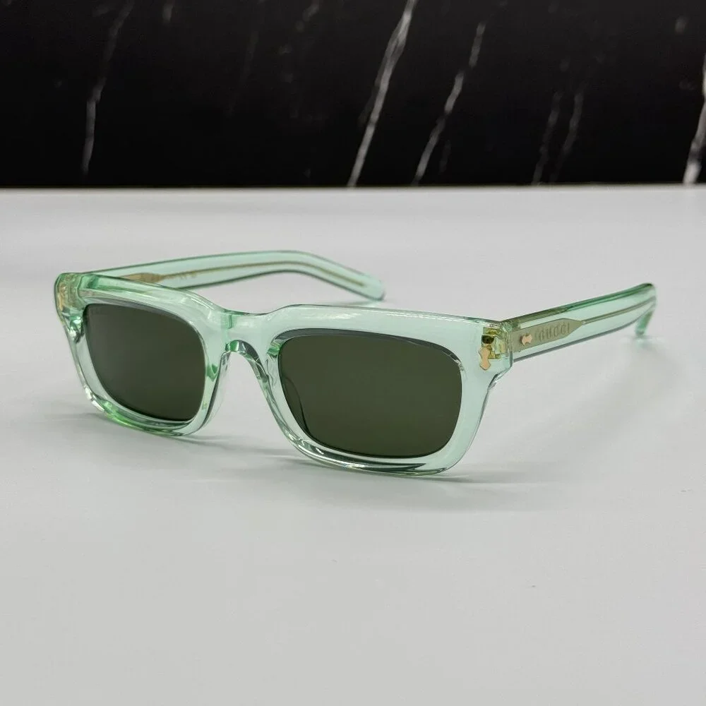 NEW GUCCI SUNGLASSES GG1524S 004 GREEN UNISEX EYEWEAR